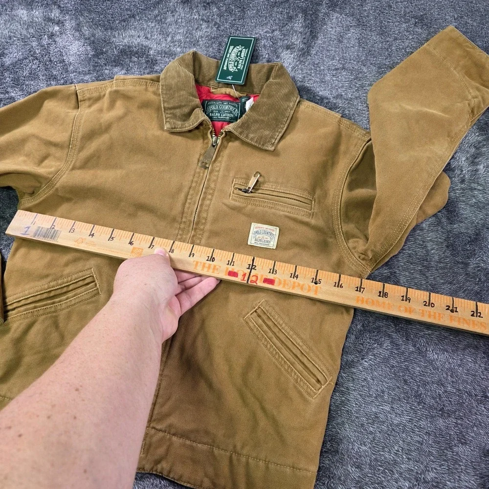 Ralph Lauren Polo Country Corduroy Collar Detroit Canvas Jacket Kids Small 8